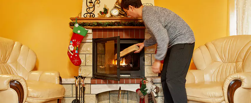 Rusted Metal Fireplace Restoration in Wilmington Island, Georgia